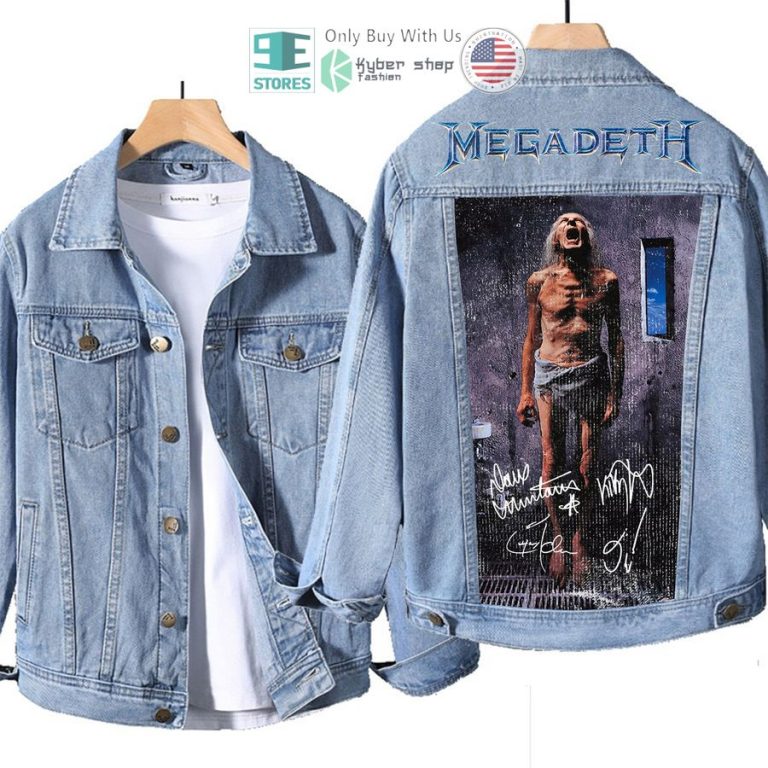 megadeth band countdown to extinction album denim jacket 2 46792