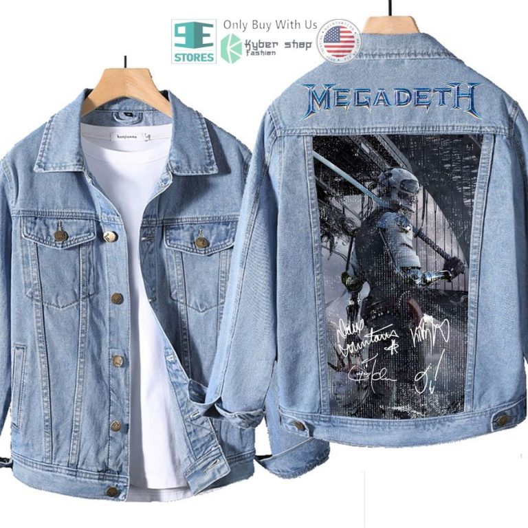 megadeth band dystopia album denim jacket 3 88995