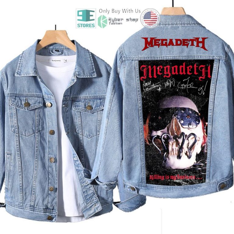 megadeth band killing is my business album denim jacket 3 93218