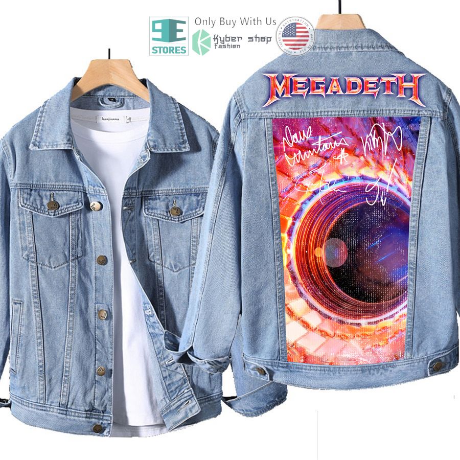 megadeth band super collider album denim jacket 3 53506