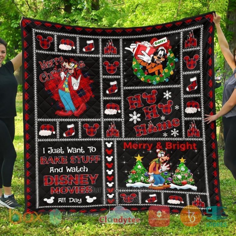 merry christmas goofy xmas disney quilt blanket 2 137