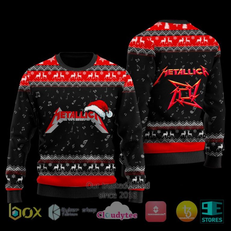 metallica ugly christmas sweater 1 94532