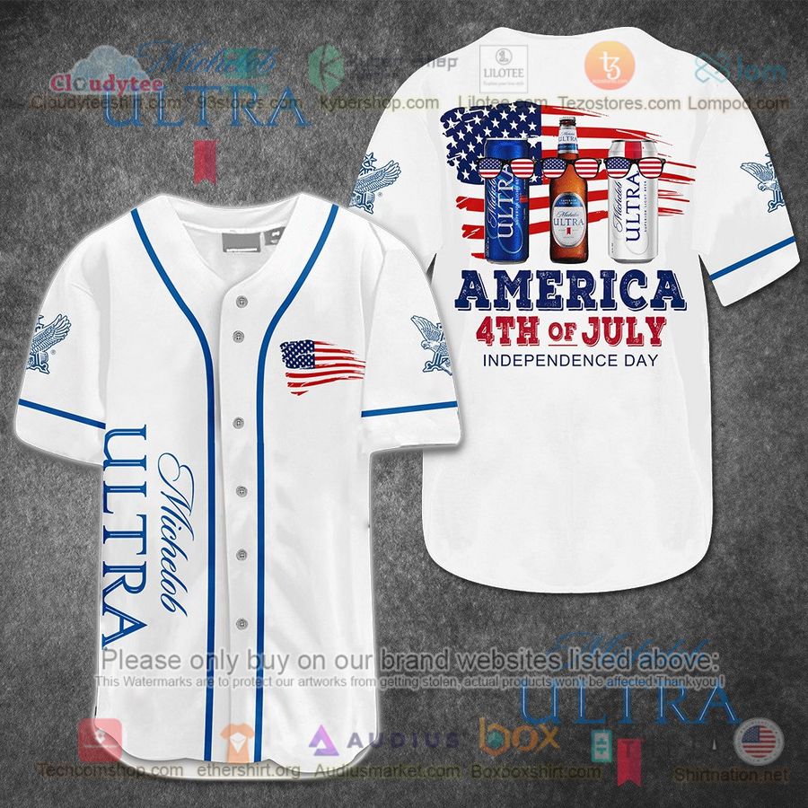 michelob ultra america 4th of july baseball jersey 1 97025