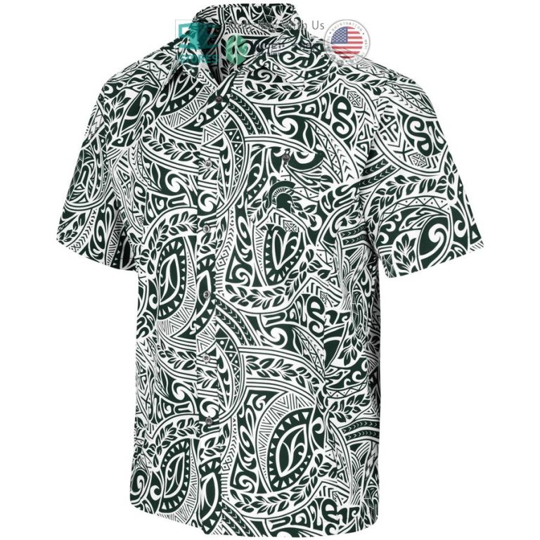 michigan state spartans colosseum make like a tree camp green hawaiian shirt 2 97669