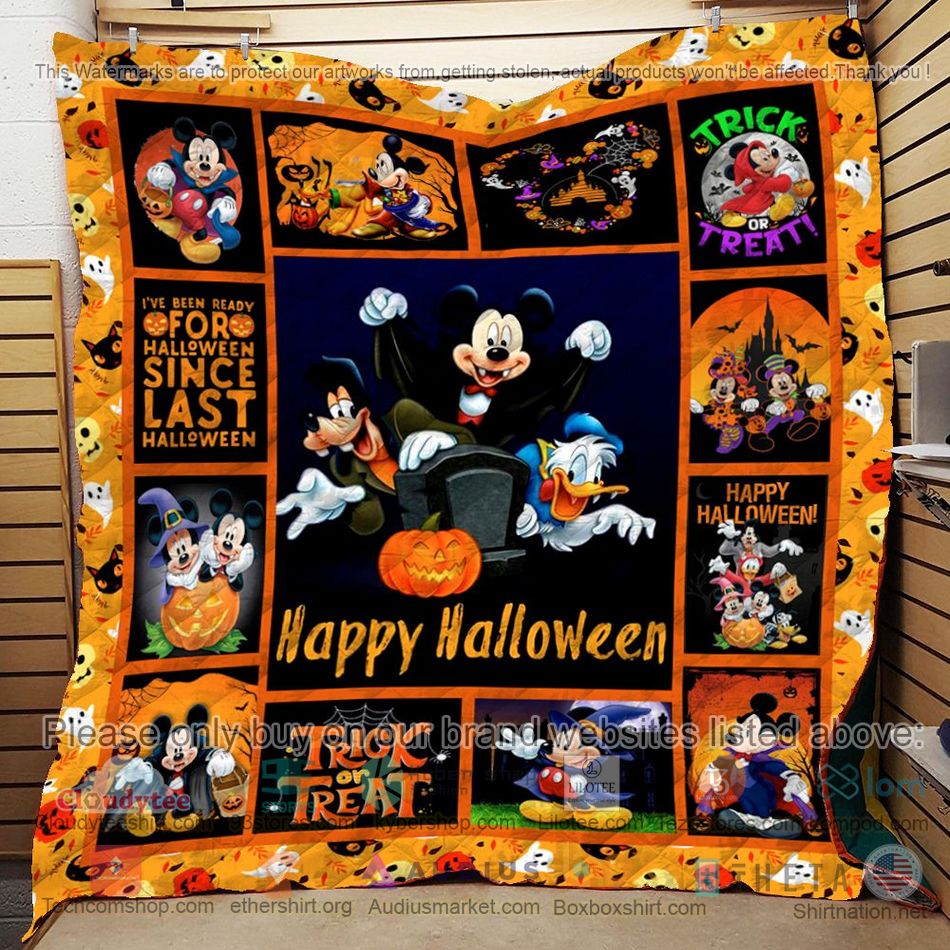 mickey mouse and friends happy halloween quilt 2 33495