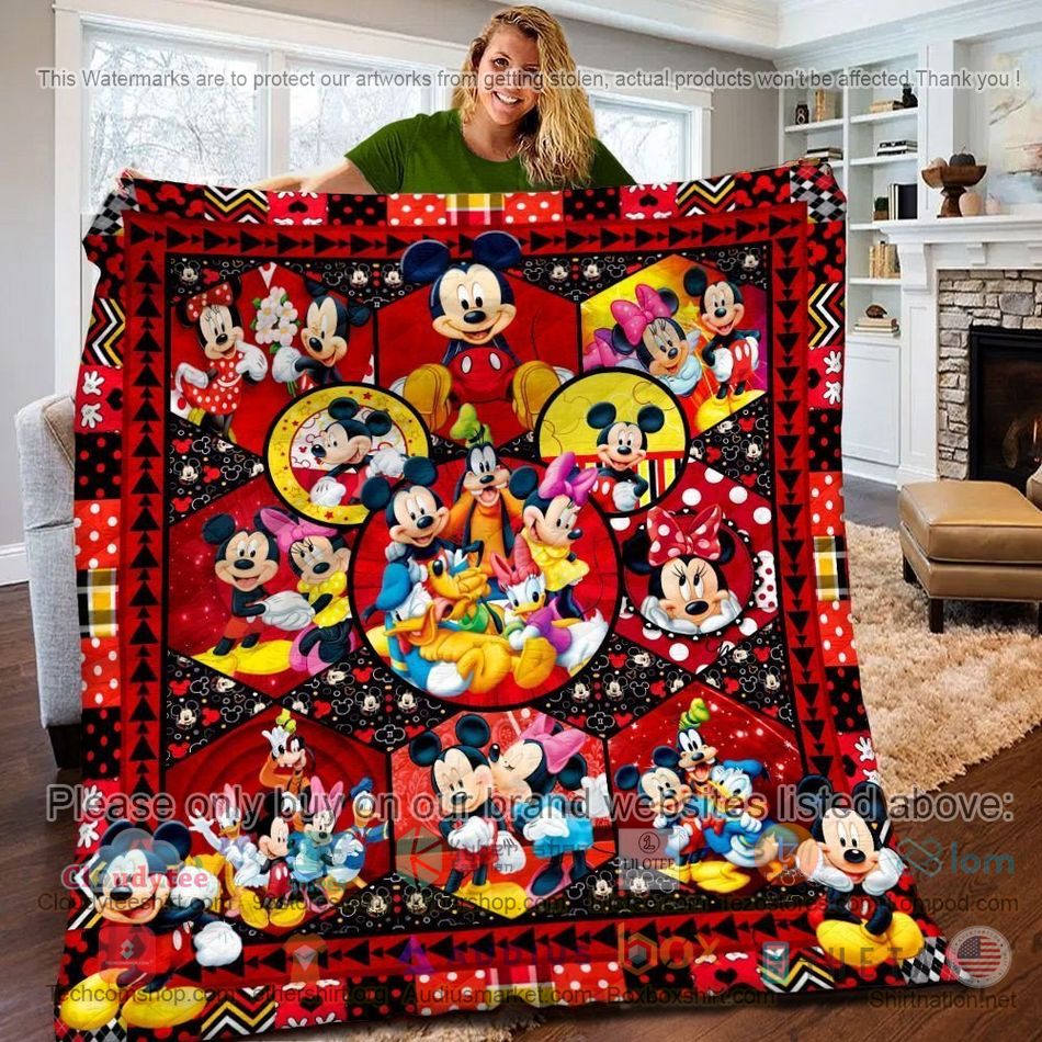 mickey mouse and friends pattern quilt 1 792