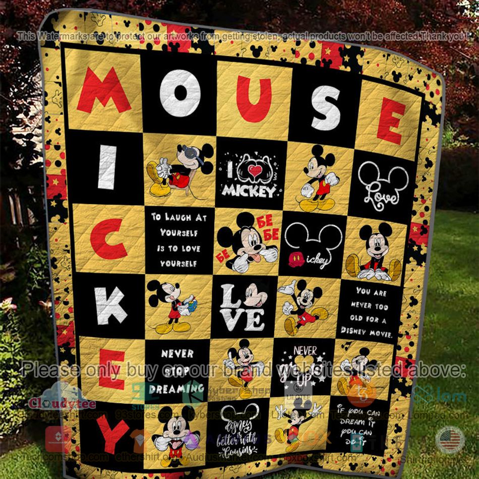 mickey mouse never stop dreaming quilt 2 10829