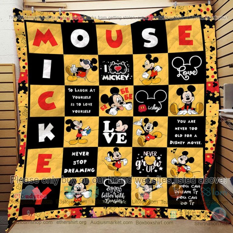 mickey mouse never stop dreaming quilt 3 77436