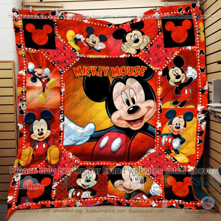 mickey mouse red quilt 3 36500