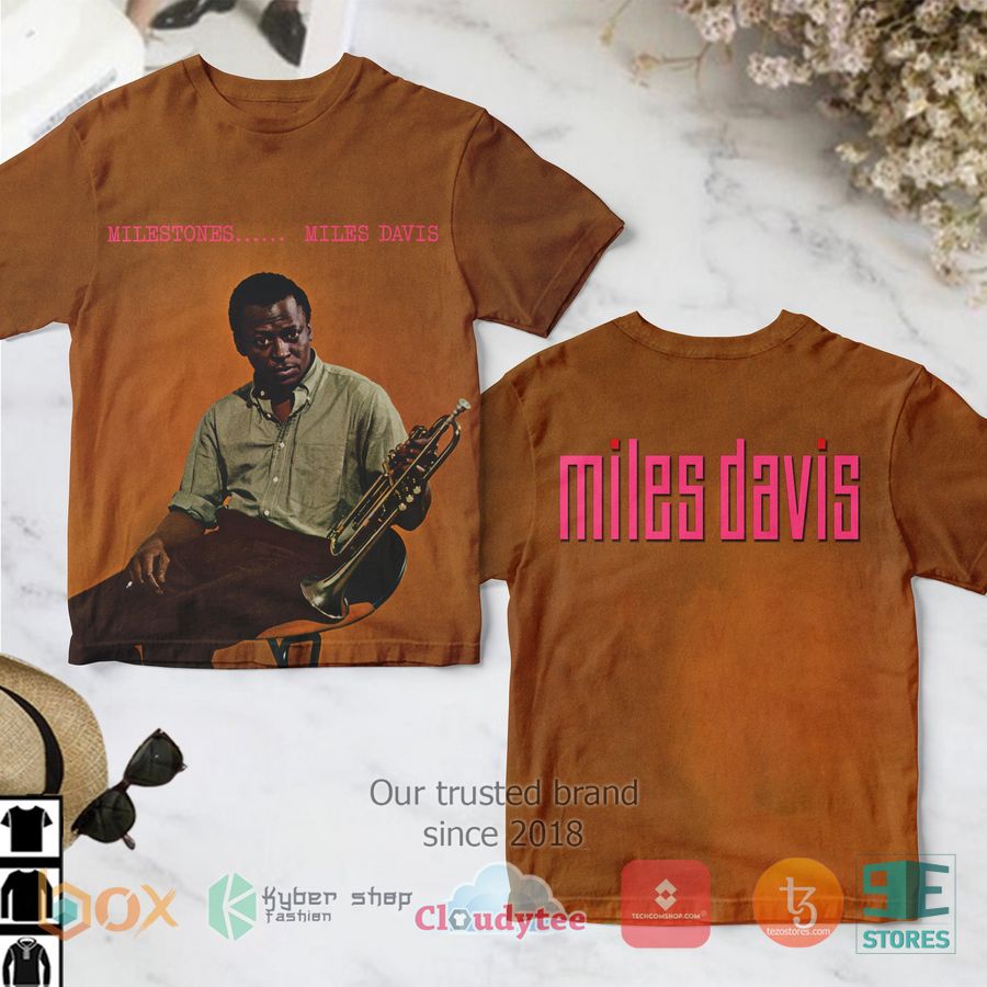 miles davis milestones album 3d t shirt 1 89258