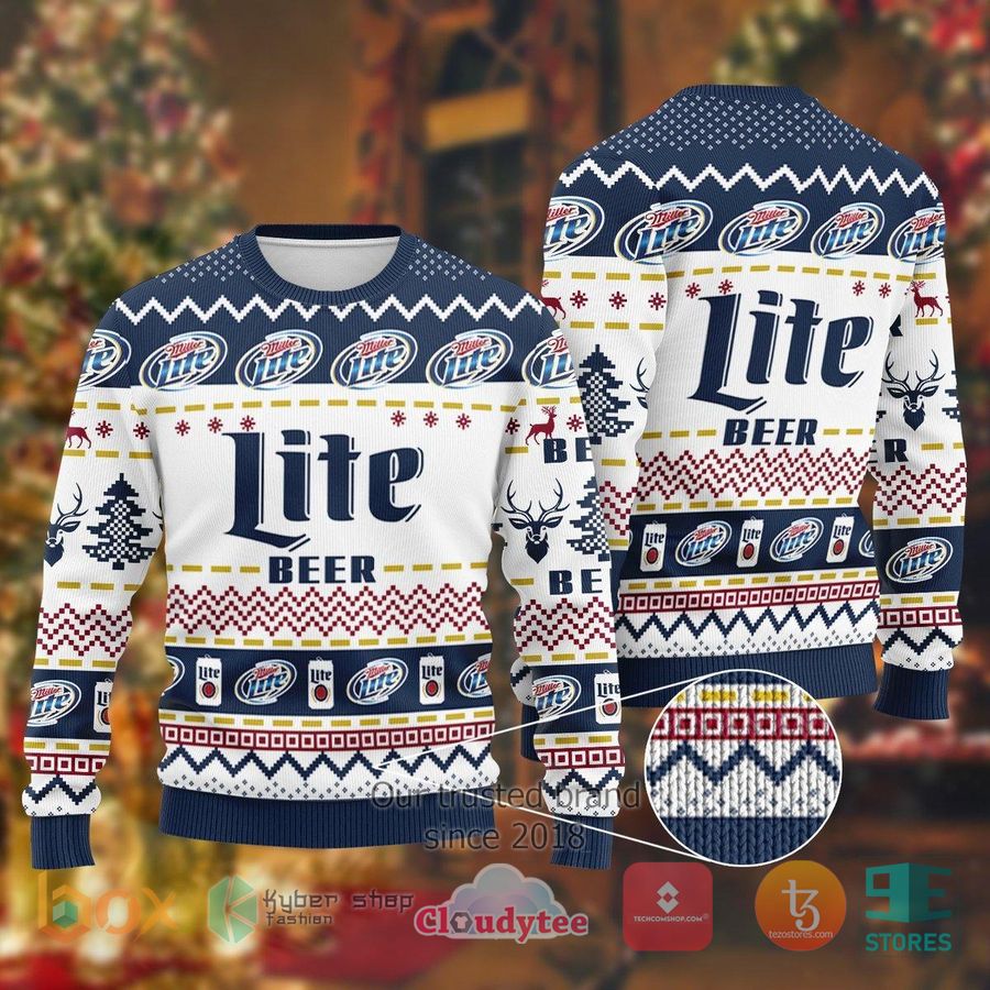 miller lite ugly christmas sweater 1 73201