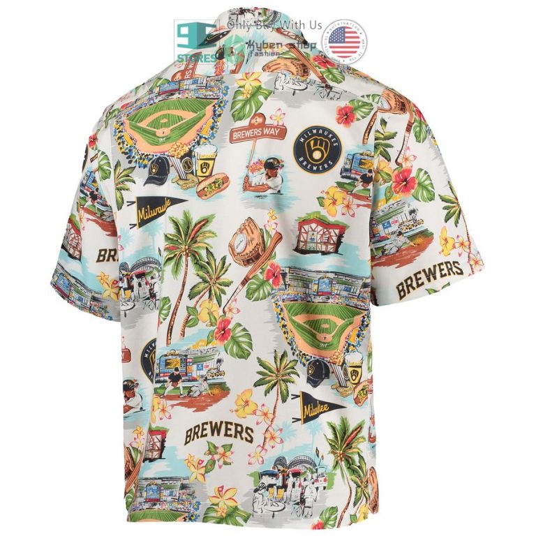 milwaukee brewers reyn spooner scenic white hawaiian shirt 3 35647