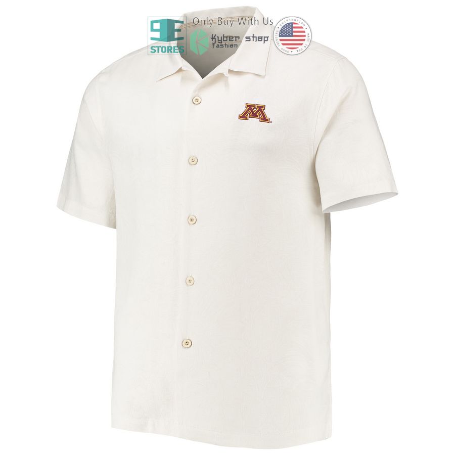 minnesota golden gophers tommy bahama tropic isles camp white hawaiian shirt 2 62862