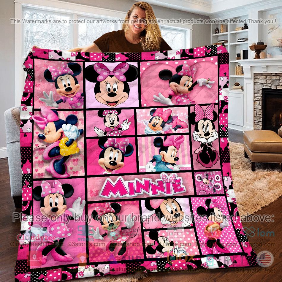 minnie mouse disney pink quilt 1 7067