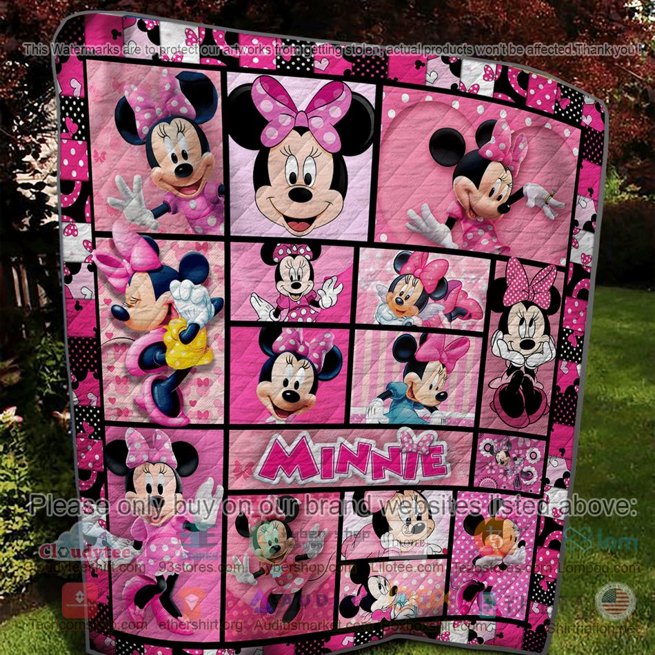 minnie mouse disney pink quilt 2 74070