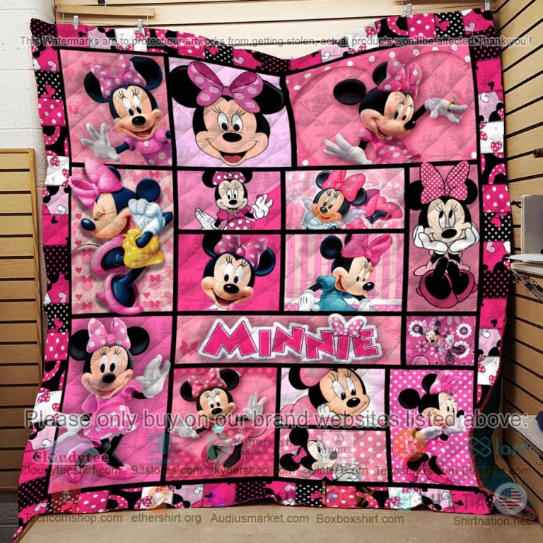 minnie mouse disney pink quilt 3 83734