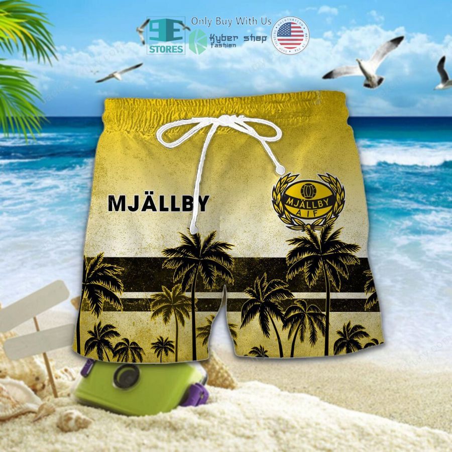 mjallby yellow hawaii shirt shorts 2 27774
