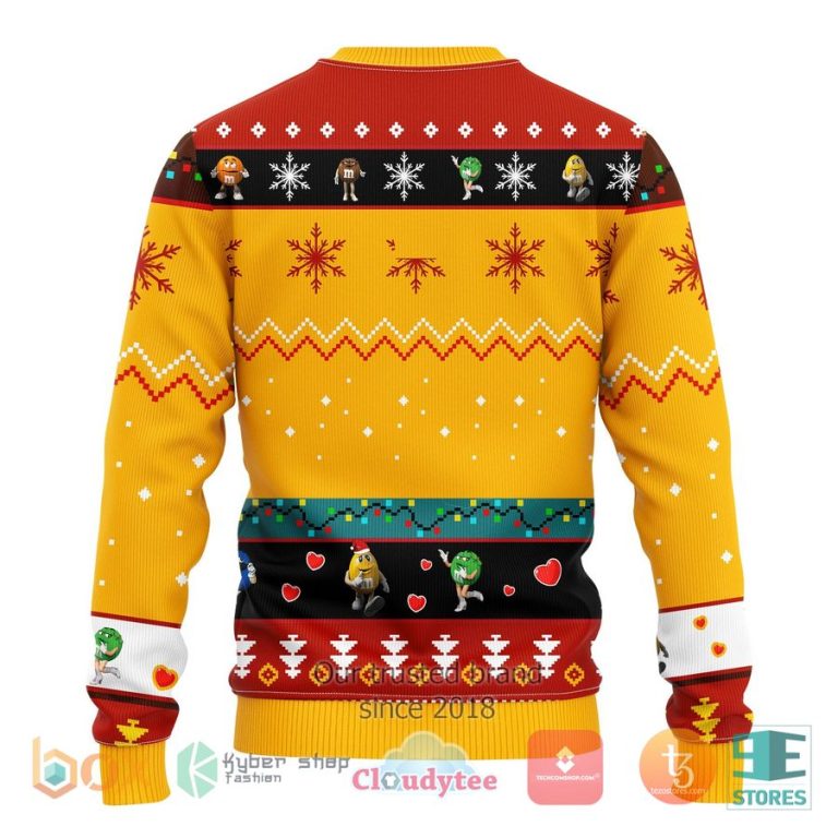 mm chocolate yellow ugly christmas sweater 2 6372