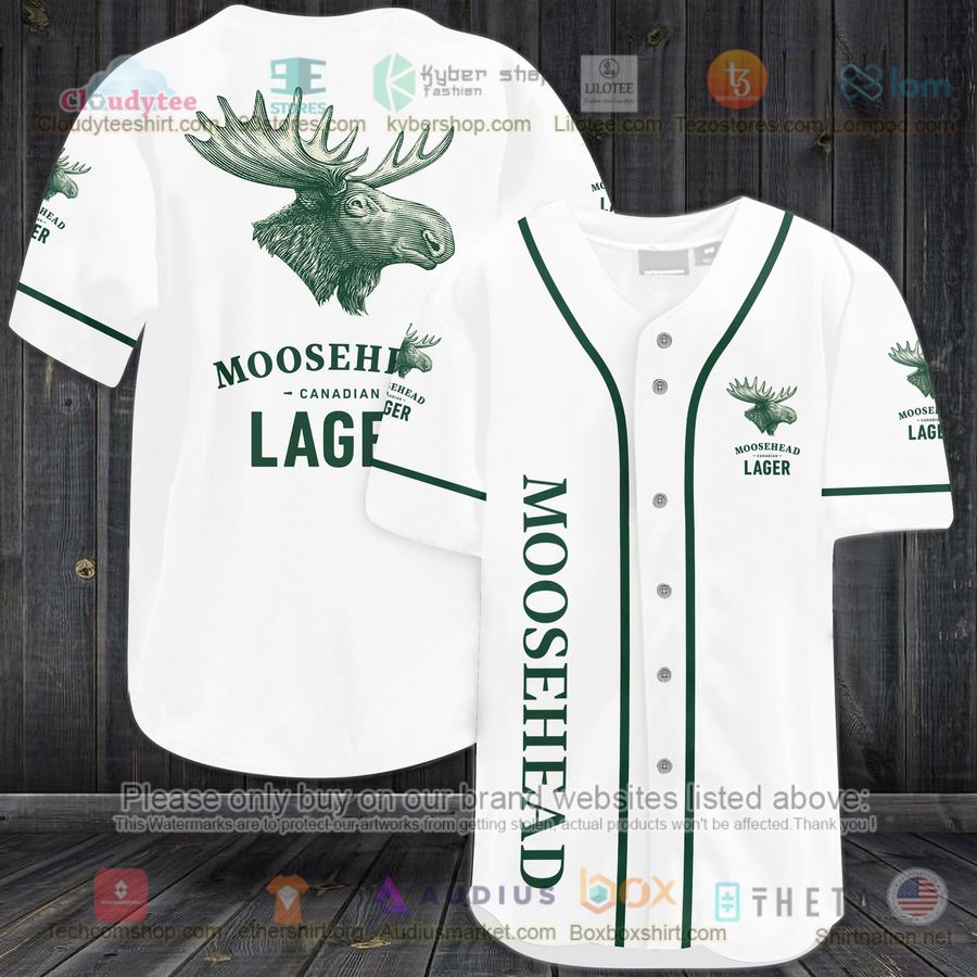 moosehead lager logo baseball jersey 1 94763