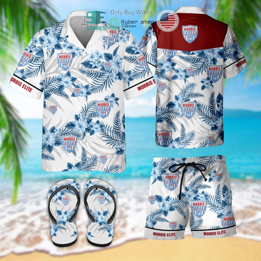 morris elite hawaiian shirt flip flops 1 26923