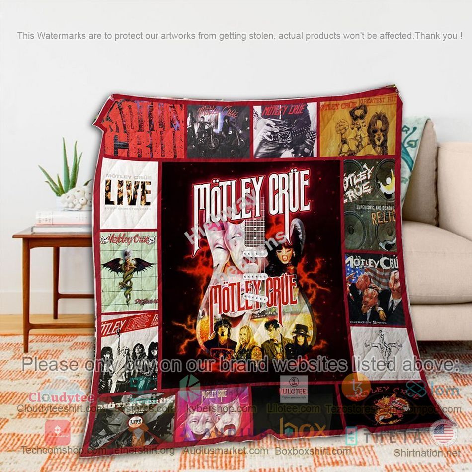 motley crue band album covers quilt 1 29829