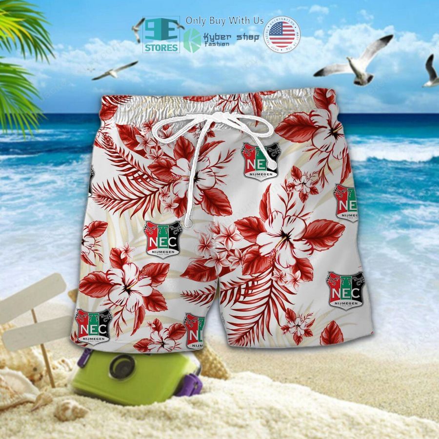 n e c nijmegen green hawaii shirt shorts 2 67846