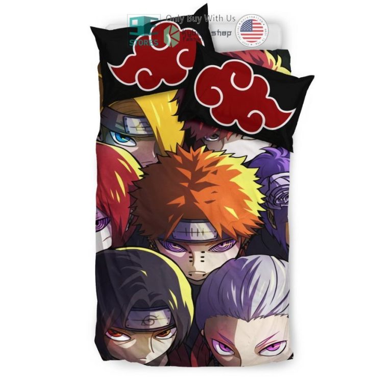 naruto akatsuki members bedding set 2 18758