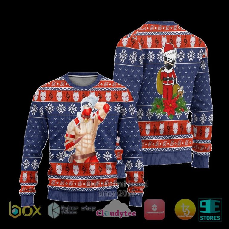 naruto kakashi hatake anime ugly christmas sweater 3 55382