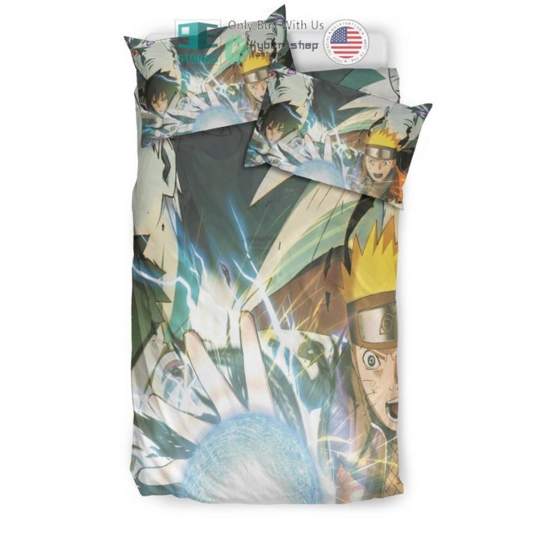 naruto rasengan sasuke bedding set 2 66993