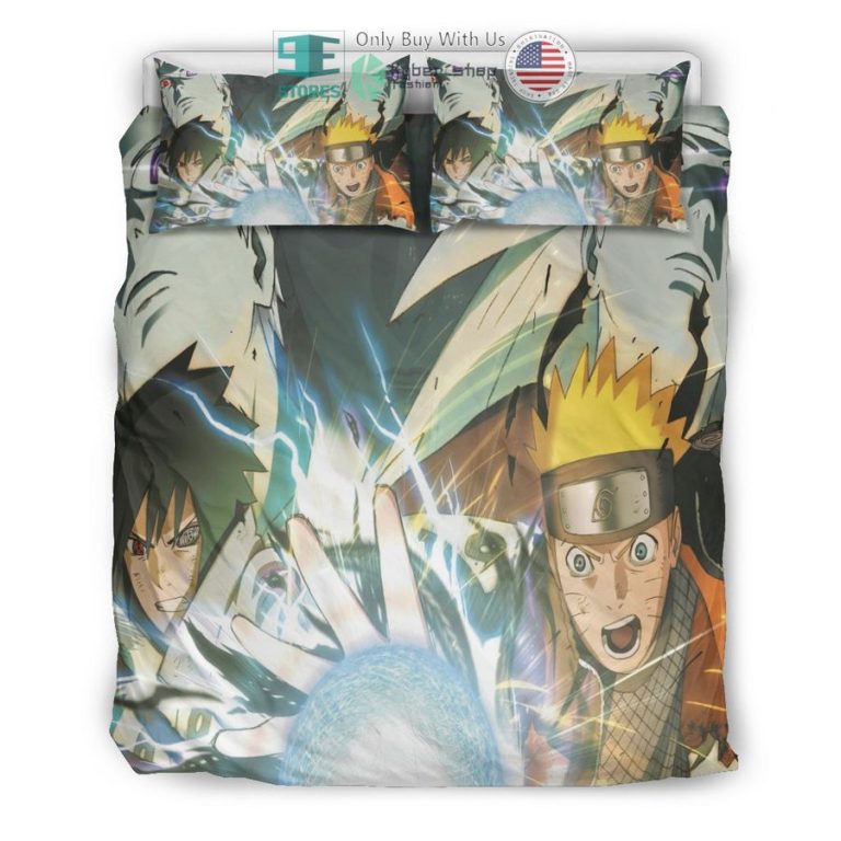 naruto rasengan sasuke bedding set 3 46226