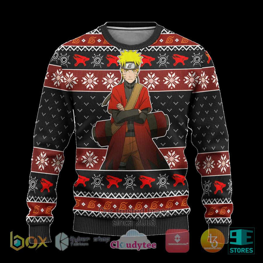 naruto sage mode anime ugly christmas sweater 1 72580