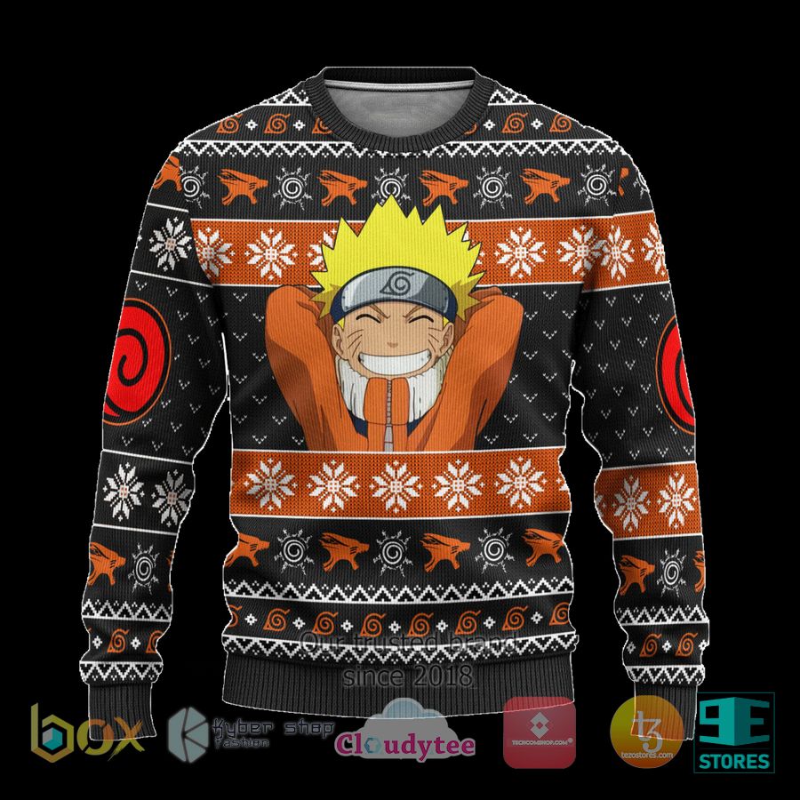 naruto uzumaki clan anime ugly christmas sweater 1 71141