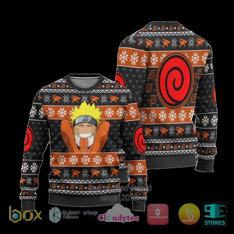 naruto uzumaki clan anime ugly christmas sweater 3 77143