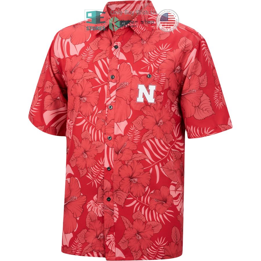 nebraska huskers colosseum the dude camp scarlet hawaiian shirt 2 99389