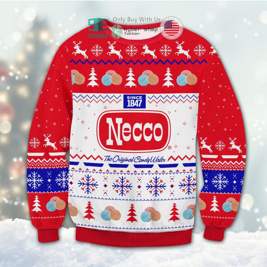 necco the original candy wafer christmas sweatshirt sweater 1 1847