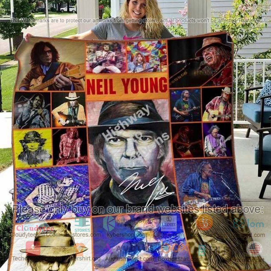 neil young signature art quilt 1 53265