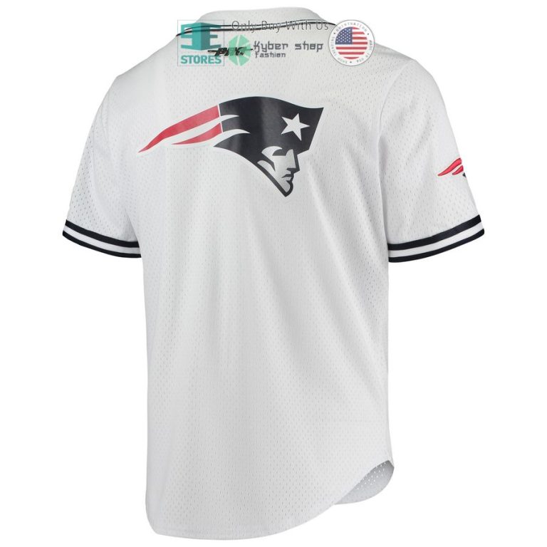 new england patriots pro standard mesh white hawaiian shirt 3 81638