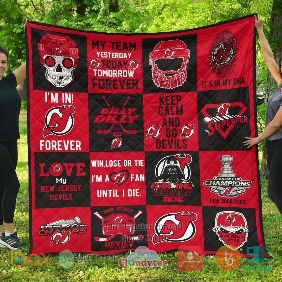 new jersey devils quilt blanket 1 83275