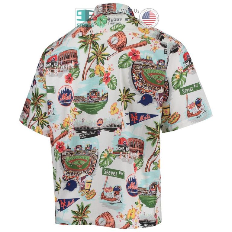 new york mets reyn spooner scenic white hawaiian shirt 3 82234