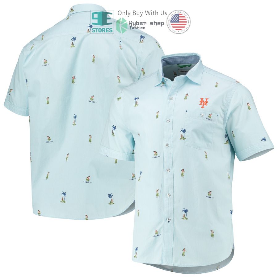 new york mets tommy bahama hula all day light blue hawaiian shirt 1 67320