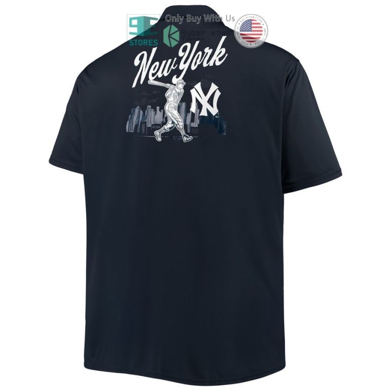 new york yankees big tall navy hawaiian shirt 3 22422