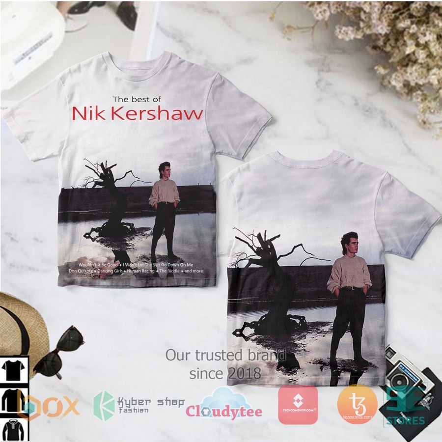 nik kershaw the best of nik kershaw album 3d t shirt 1 43605
