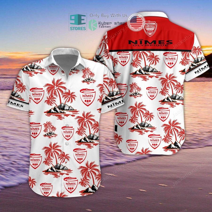 nimes olympique hawaiian shirt shorts 1 10351