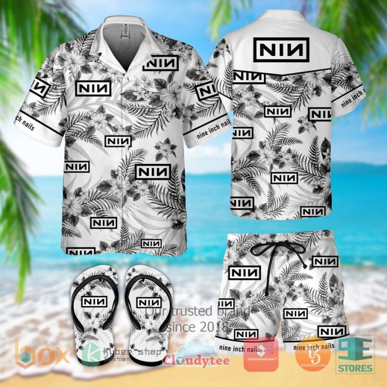 nine inch nails band hawaiian shirt shorts 1 65286