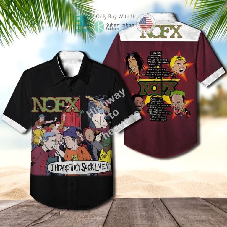 nofx band i heard they suck live album hawaiian shirt 1 46484