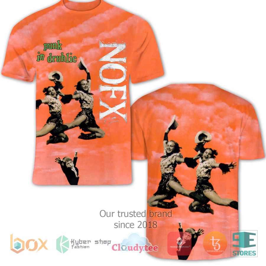 nofx band punk in drublic orange album 3d t shirt 1 49489