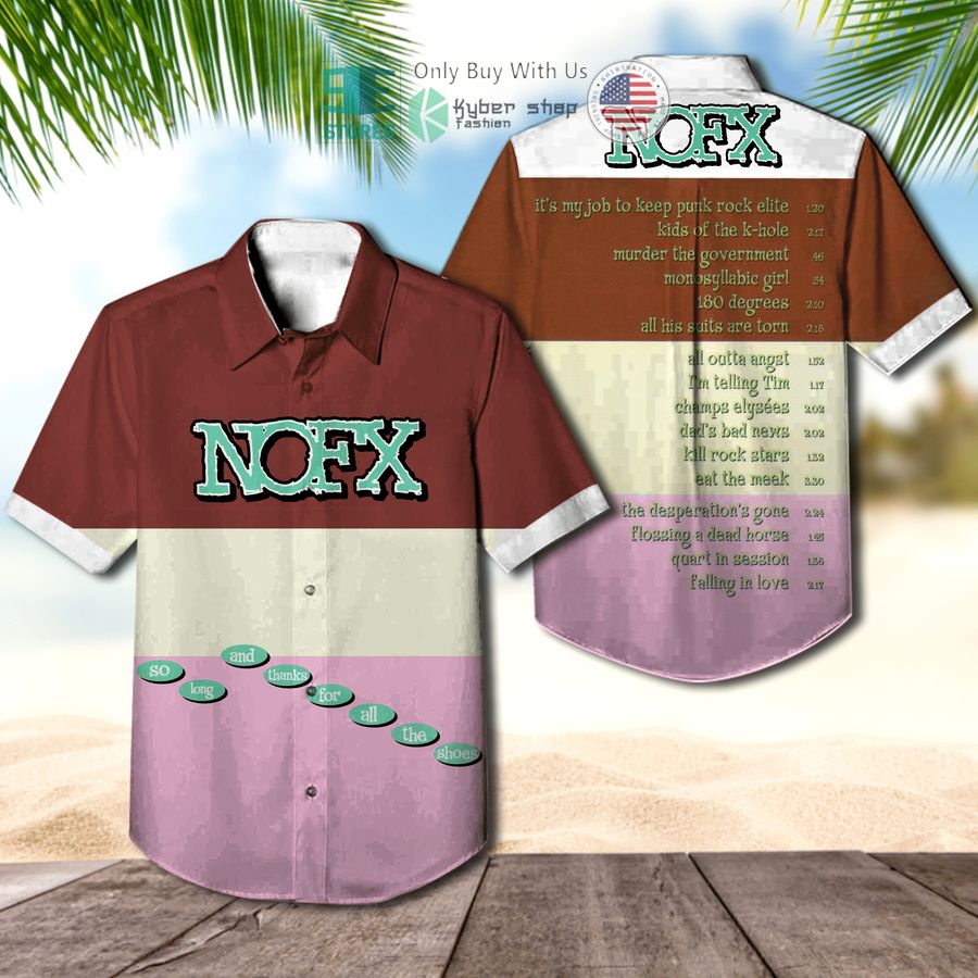 nofx band so long and thanks for all album hawaiian shirt 1 41325