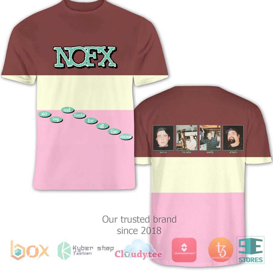 nofx band so long and thanks for all the shoes album 3d t shirt 1 61014