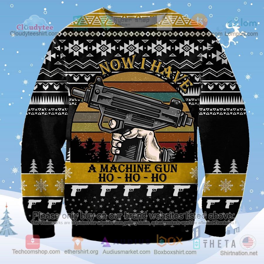 now i have a machine gun ho ho ho sweatshirt sweater 1 51119