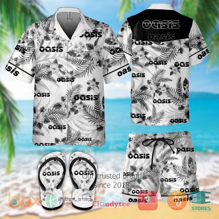 oasis band hawaiian shirt shorts 1 31874